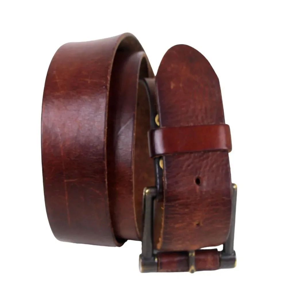 Levi's SADDLE BROWN GENUINE LEATHER 1.5"Wd CASUAL DRESS MEN'S BELT Sz 38/95 (34D